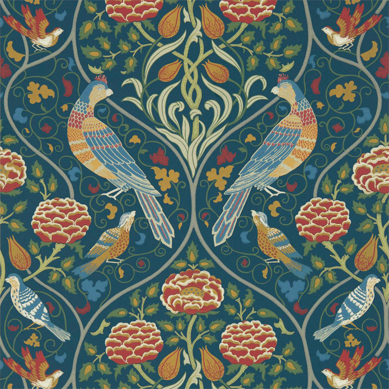 Seasons by May Wallpaper, Indigo