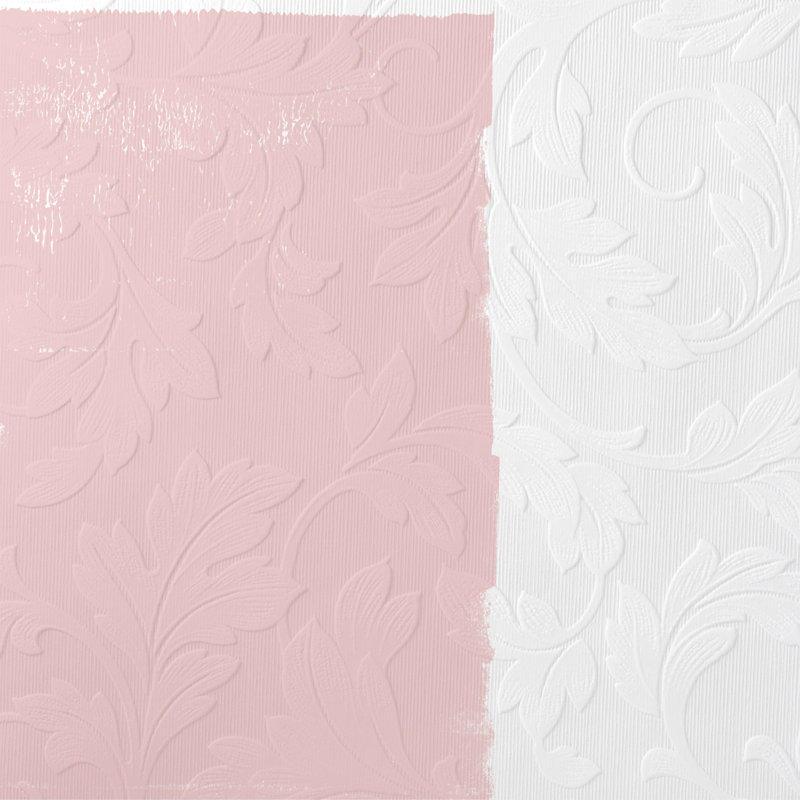 Superfresco Paintable Large Scrolling Leaf Textured White Wallpaper