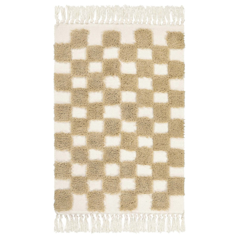 Tapis lavable à la main Keynie, Rectangulaire 2 pi x 3 pi