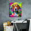 «The Timid Beagle» par Dean Russo, art mural sur toile-25972349