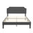 Kempst Full Size Bed Button Tufted Upholstered Adjustable Headboard, Strong Wood Slat Support Bed Frame, Gray-1685376000-1678332818