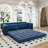 83" Queen Size Futon Sofa Bed, Loveseat Sleeper Sofa Pull Out Floor Couch For Bedroom/Apartment-264598174