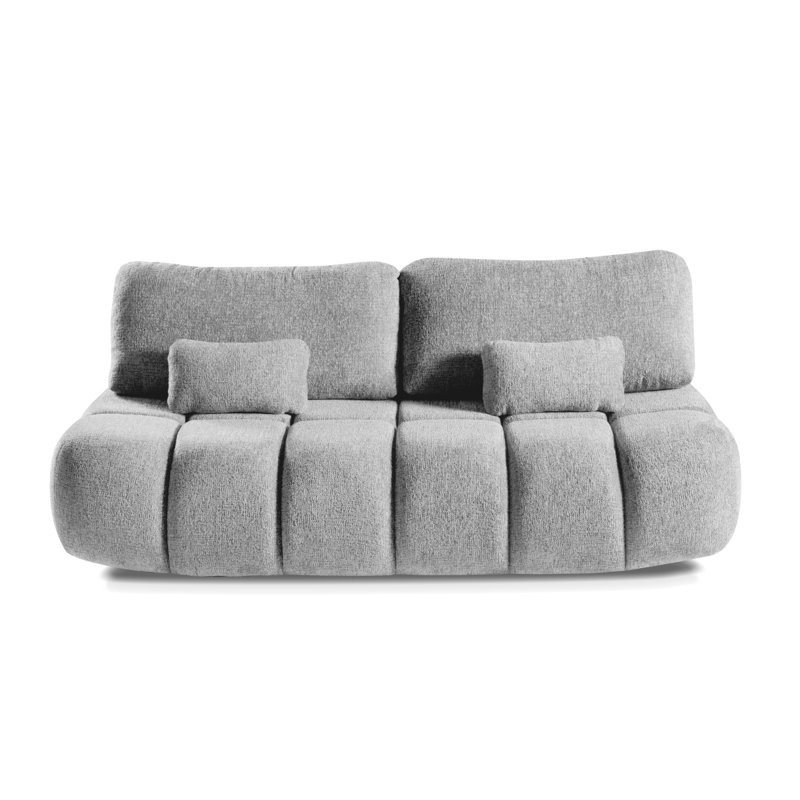 3 Seater Chenille Sofa Bed, Grey