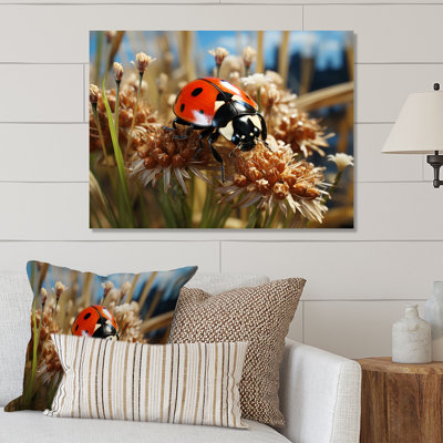 Coccinelle aventureuse I - art mural coccinelle