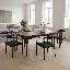 Kennedy Faux Leather Upholstered Solid Ash Wood Dining Armchair, Black-265368746
