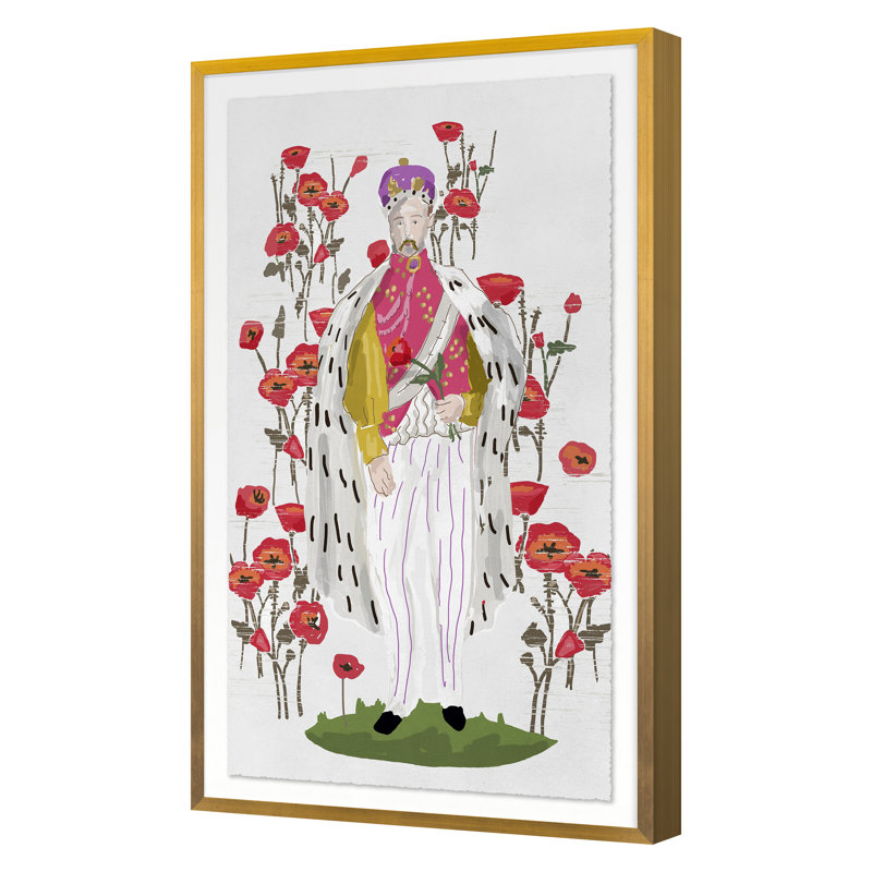 King Print by Dana Gibson, 24" H x 15" W, Gold