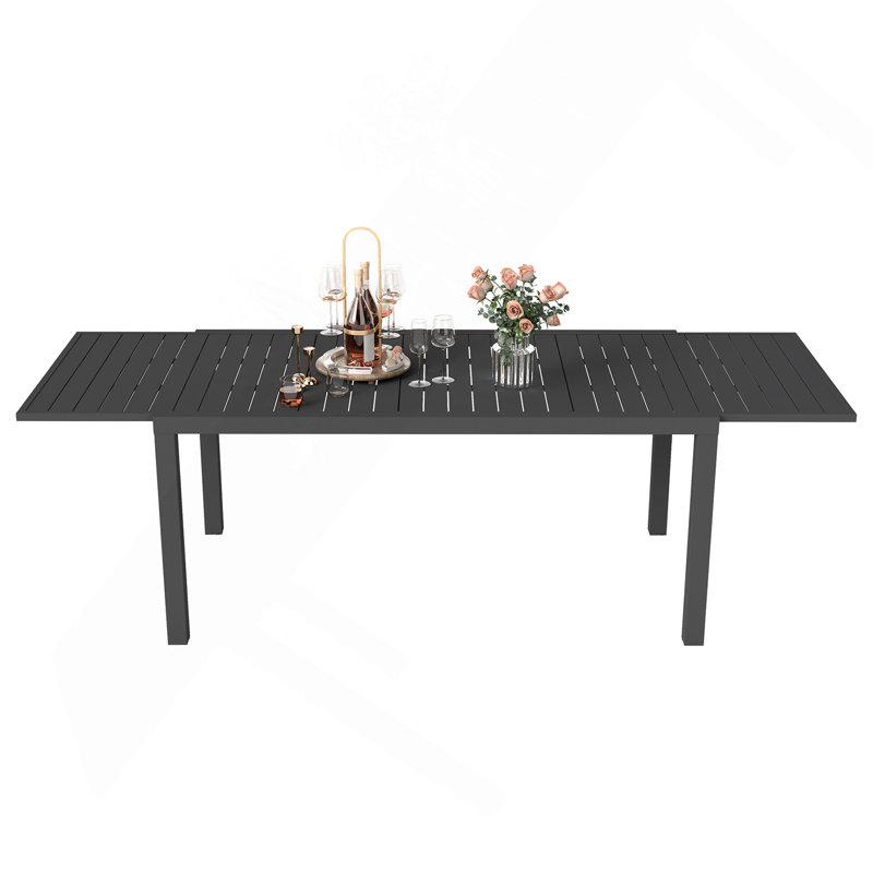 Extendable Aluminum Outdoor Dining Table