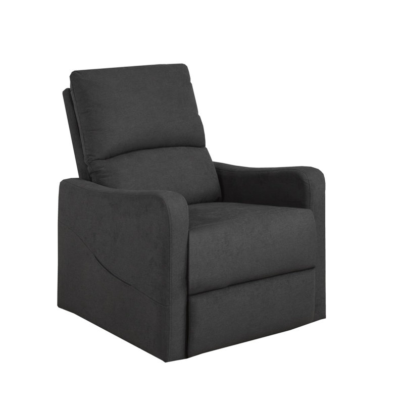 Fauteuil inclinable Willow, Similicuir gris foncé