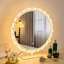 Round Led Makeup Mirror, Vanity Mirror With Acrylic Transparent Frame