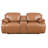 Manhattan, 2 Pieces Livingroom Set, Faux Leather Dual Power Recliner Loveseat with Power Adjustable Headrest