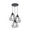 Chisato 3 - Light Black Cluster Pendant