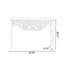 Console blanche en bois massif