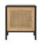 Table de chevet Aidan en noir / brun