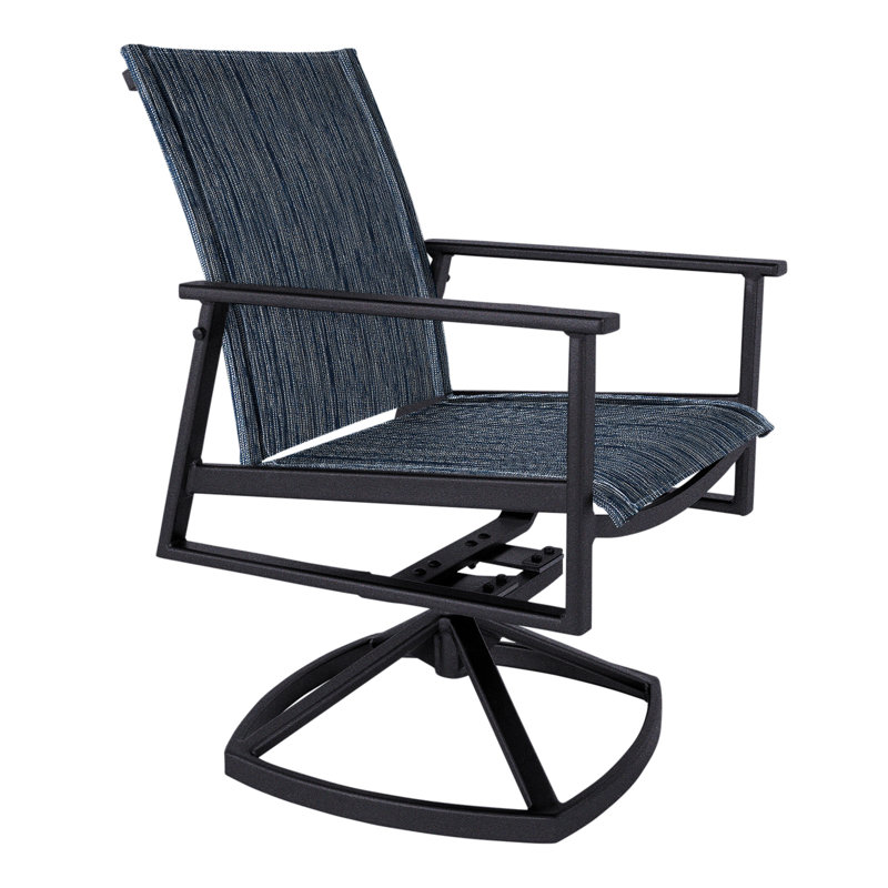 Marin Outdoor Rocker Chair, Collect Indigo, Graphite