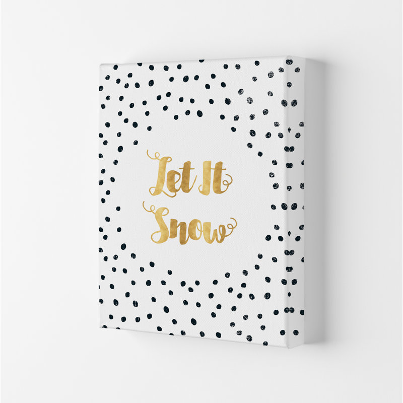 Let It Snow - Print, No Framed, 59cm H x 42cm W x 1cm D