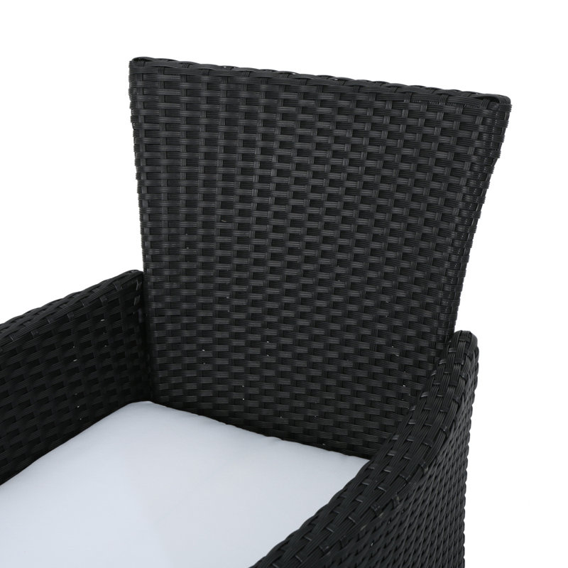 Chaise de salle à manger Malta (ensemble de 2) Chaises de cuisine Chaises de salle à manger d'extérieur modernes, Blanc
