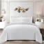 Aspire Homeware 4 Piece Hotel Quality Striped Duvet Bedding Set with Pillowcases and Fitted Sheet for Luxury Bedding Comfort-119236704-119236708
