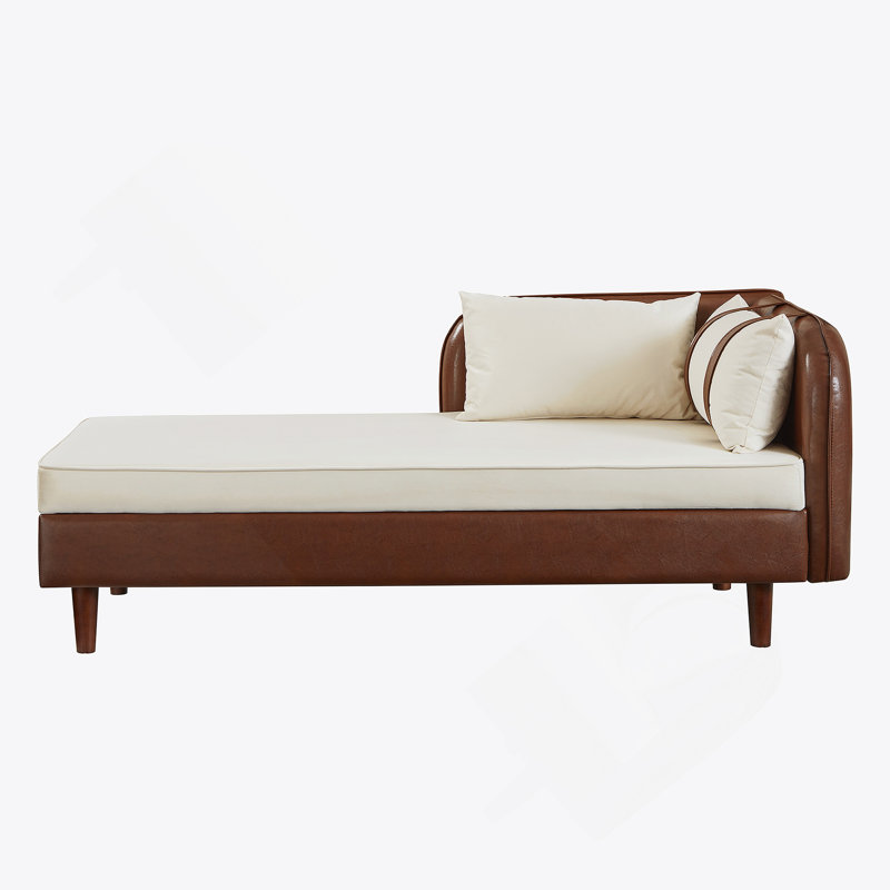 Storage Chaise Lounge With Soft Pillows