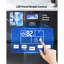 Machine à glaçons commerciale, 80 lb / 24 h avec rangement de 12 lb, 32 cubes par cycle, machine à glaçons autoportante et de comptoir en acier inoxydable avec affichage DEL et autonettoyante, pour bar maison