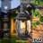 12.9” 1-light Black Outdoor Wall Lantern Sconce