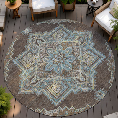 Washable Oriental Indoor / Outdoor Rug