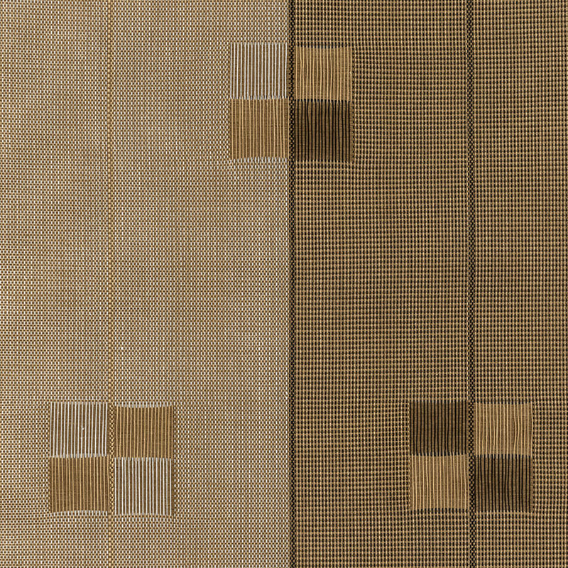 Store vertical semi-transparent Sharmaine, Brun