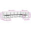 304cm Wide Patio Sectional Set