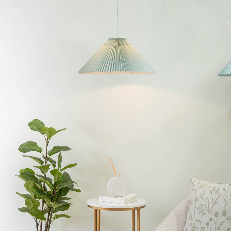 Kameron 1 - Light Painted Shaded Pendant, Blue, No