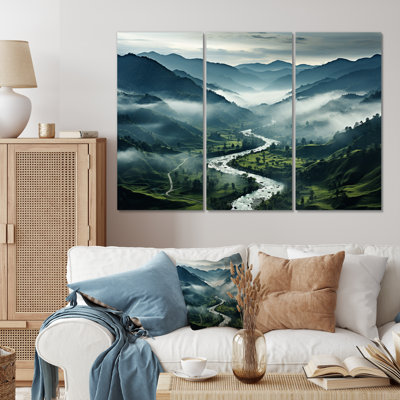 Dominicaines brumeuses dominicaines sur toile, 3 pièces