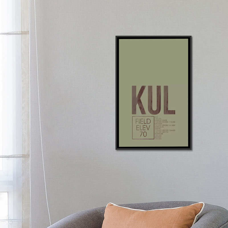 " KUL Air Traffic Control, Kuala Lumpur, Malaysia " by 08 Left, 18" H x 12" W x 1.5" D, No Mat, Wrapped Canvas