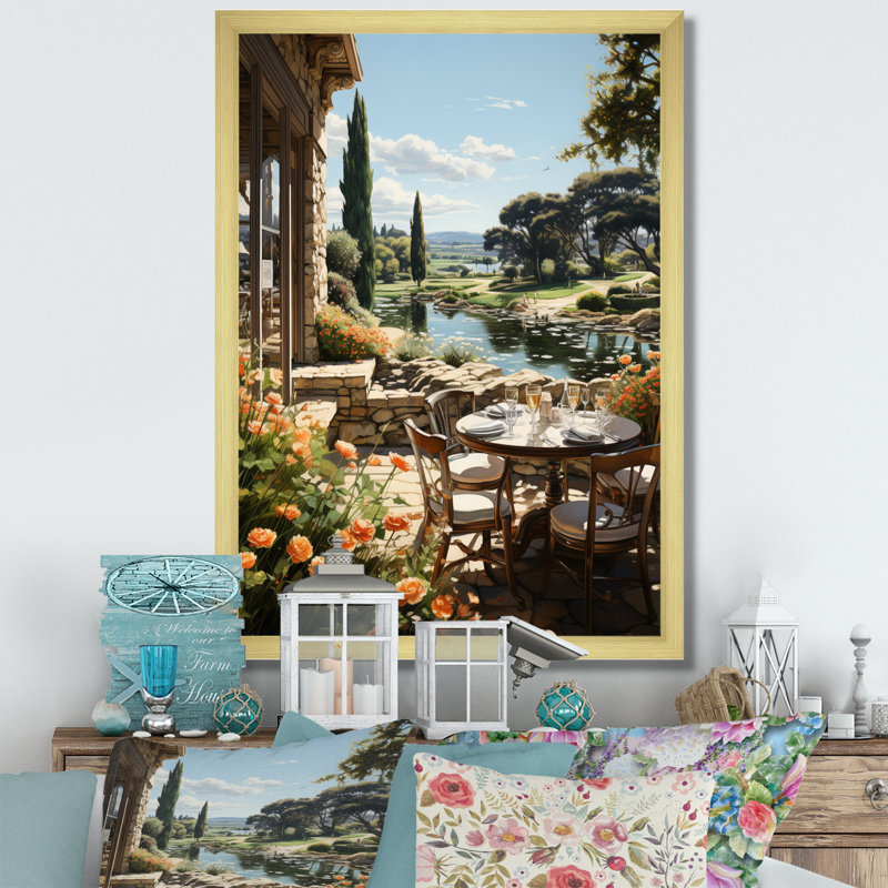 Impression sur toile sur cadre Country Country Outdoor Outdoor I, Encadrement doré, H 40 po x l 30 po x P 1,5 po