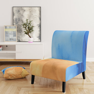 Brechta Vibrant Curve Design II - Velvet Upholstered Modern Slipper Chair