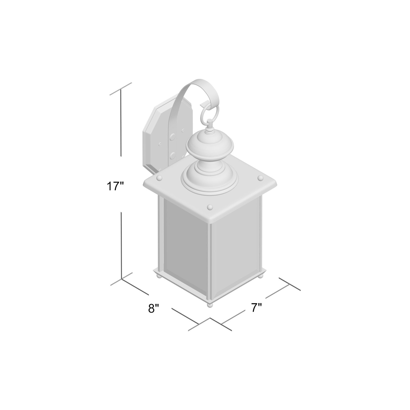 Tiernan Single Light Outdoor Wall Light, Black