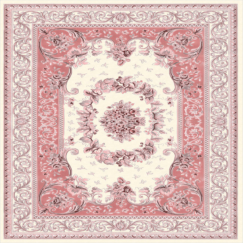 Luxurious Woven Area Rug, 5.9 x 9.2 ft, 100% Polyester, Antibacterial | Non-Slip PVC Felt Dot Underside, 0.3 in Pile Height | Machine Washable, 3D Digital Print, Perfect for Living Room & Bedroom Décor