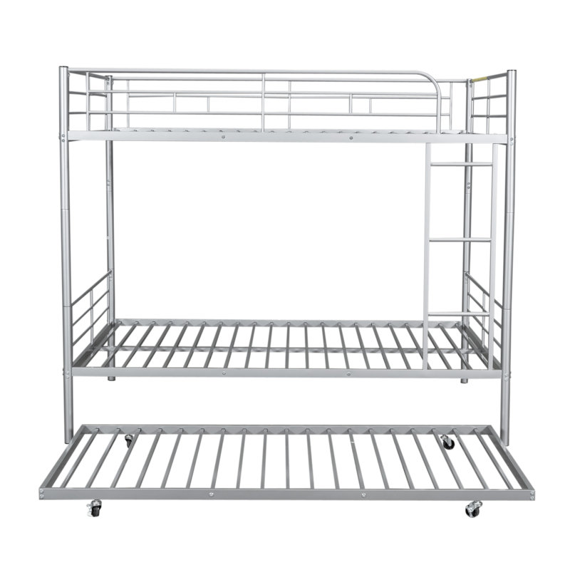 Lit pour enfant Alaila, Double sur double, Argent