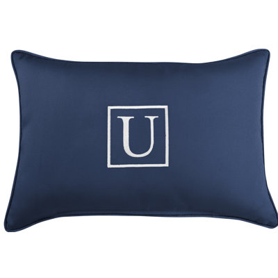 Kerrell Embroidered Sunbrella® Outdoor Throw Pillow