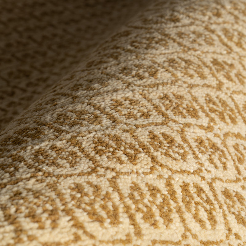 Tullie Ochre Hand Knotted Wool Rug, Rectangle 9'6" x 13'6"