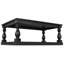 Table basse piédestal classique en placage de pin pour salon et salon-693061015