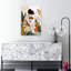 Gentle Dog Embrace Peaceful Serene Contemporary Dog Nature Wall Art Print 1 Piece Wrapped Canvas Wall Art-1604265507
