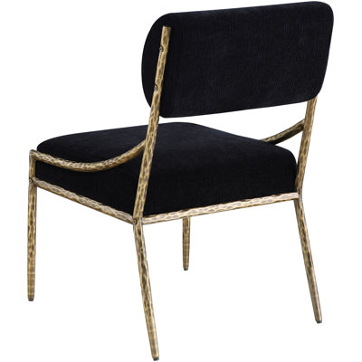 Bastille Chenille Fabric Upholstered Dining Side Chair