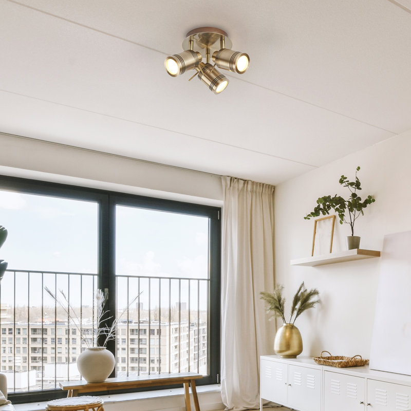 Marceline Ceiling Spotlight, Antique Brass
