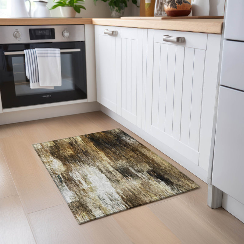 Caseville Abstract Indoor / Outdoor Rug, Rectangle 1'8" x 2'6"