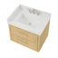 Meuble-lavabo mural simple en chêne scandinave Isola, 30 po Isola-134549383-134549381