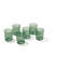 Ensemble de 6 grandes verres empilables vert empilables-115678285