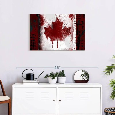 Drapeau du Canada rustique