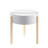 Bodfish White & Natural Round End Table