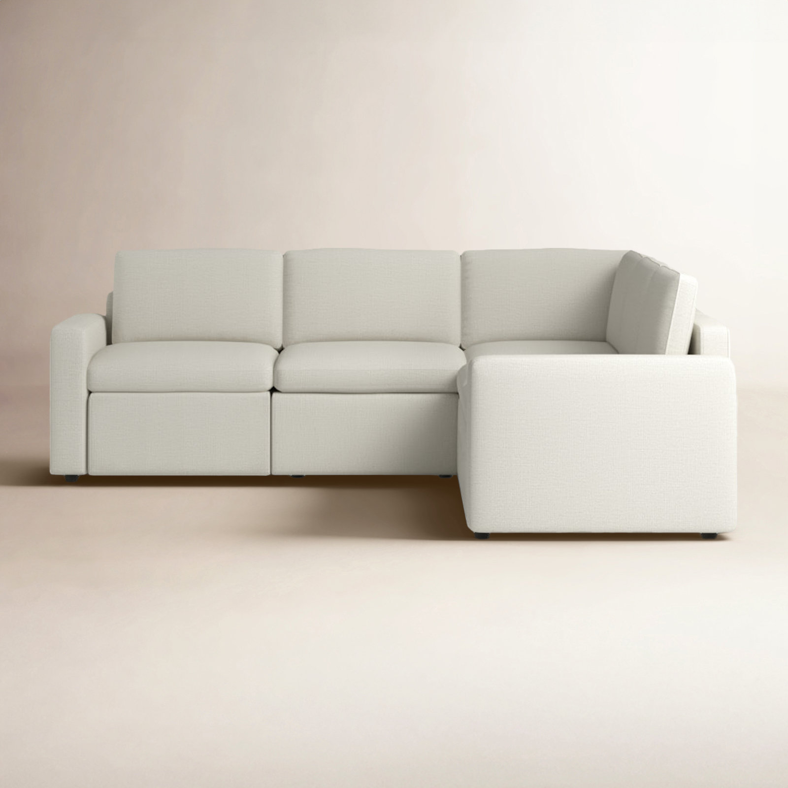 Lana Linen Sectional, Effie Linen Performance Linen