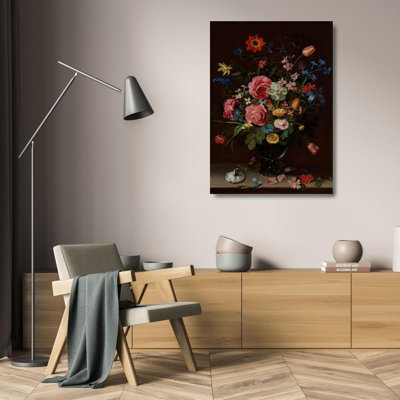 «A Bouquet of Flowers» par Clara Peeters - Art mural sur toile tendue avec châssis