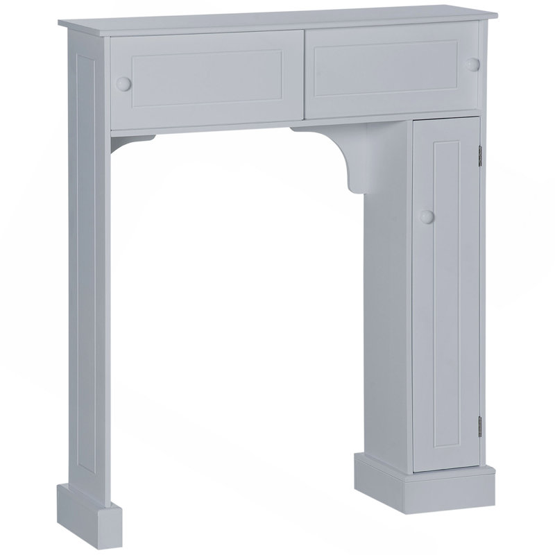 Armoire de rangement au-dessus de la toilette avec tablettes réglables, support de toilette