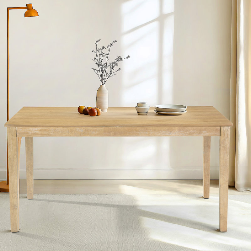 Gracie Oaks Farmhouse Style Solid Wood Dining Table | Wayfair
